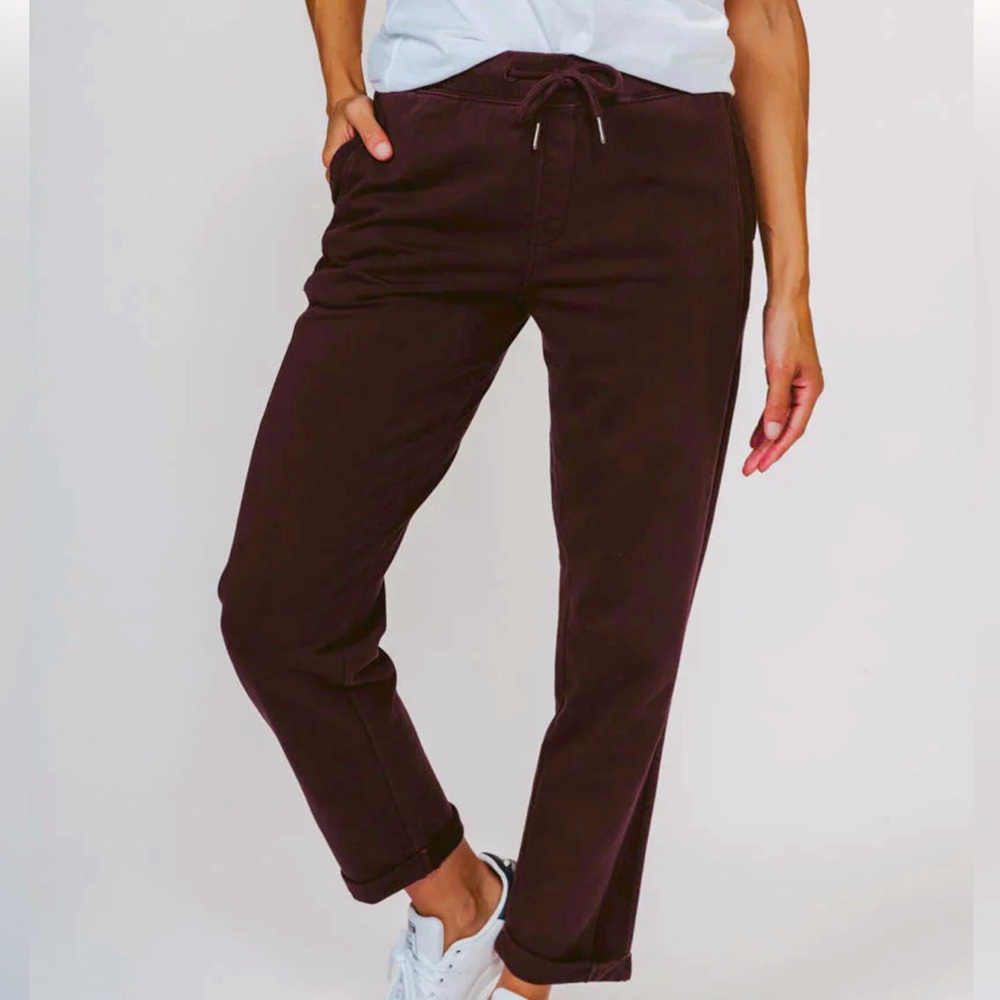 New- Cozy- Classic Terry looped Sweatpants - the normal brand Brown Women Sz M